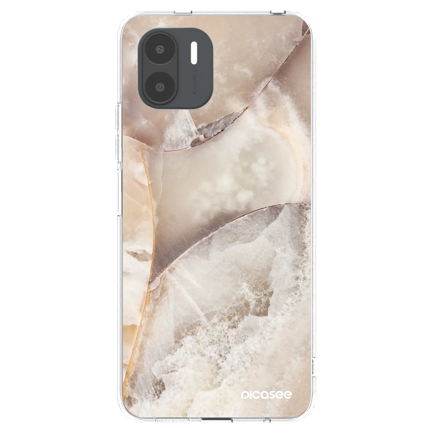 Picasee silikonska prozirna maskica za Xiaomi Redmi A2 - Cream marble