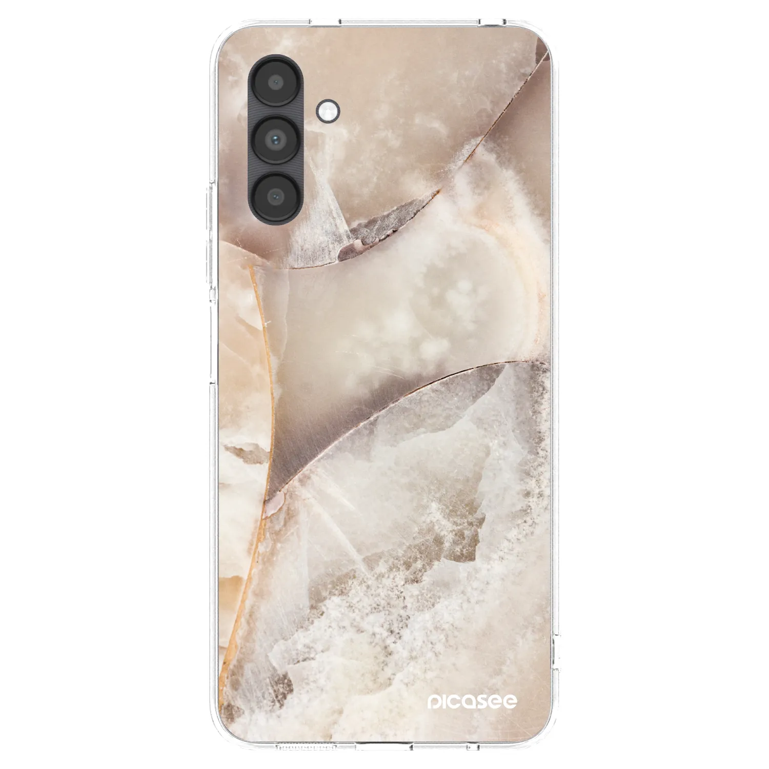 Picasee silikonska prozirna maskica za Samsung Galaxy A04s A047F - Cream marble