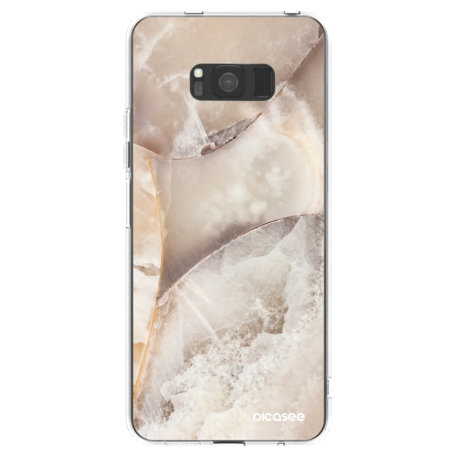 Picasee silikonska prozirna maskica za Samsung Galaxy S8 G950F - Cream marble