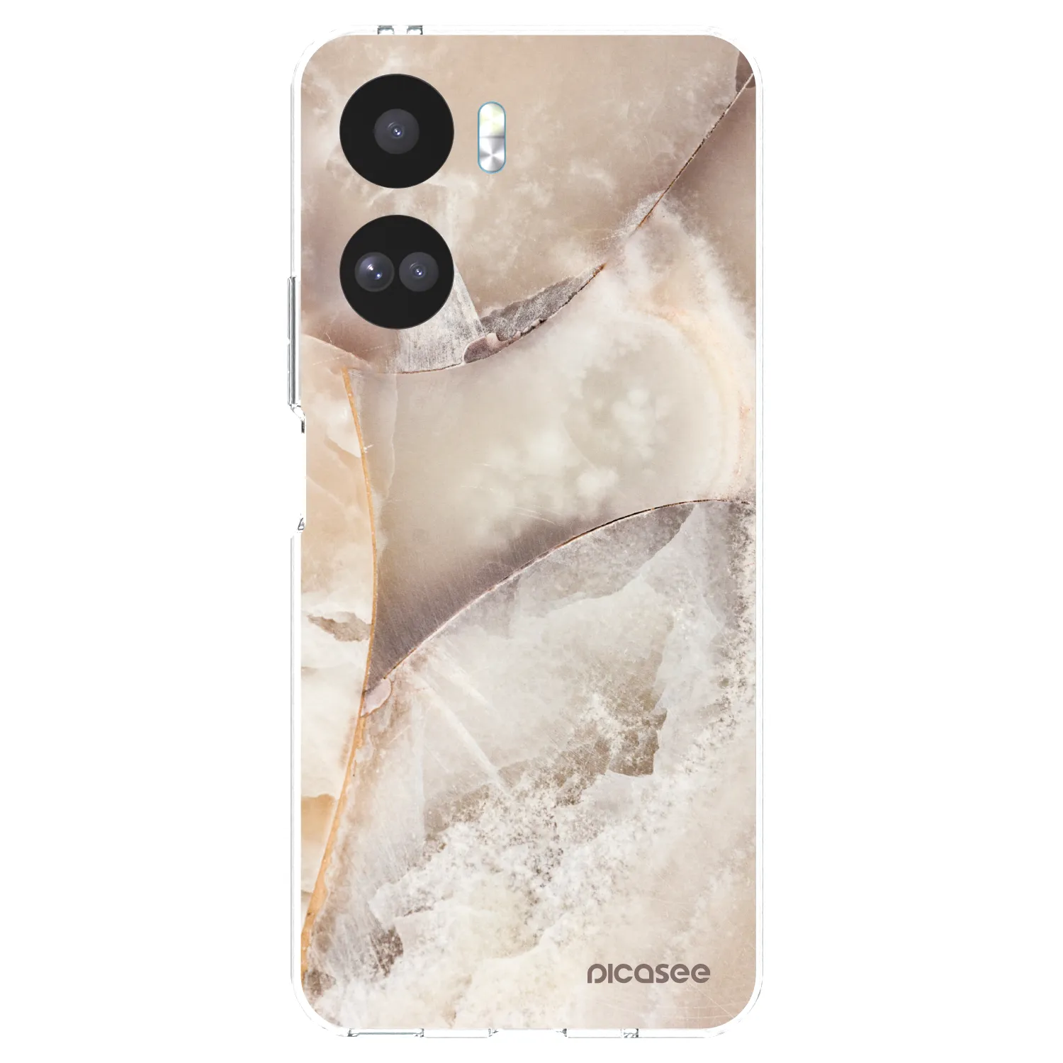 Picasee silikonska prozirna maskica za Honor 90 Lite 5G - Cream marble