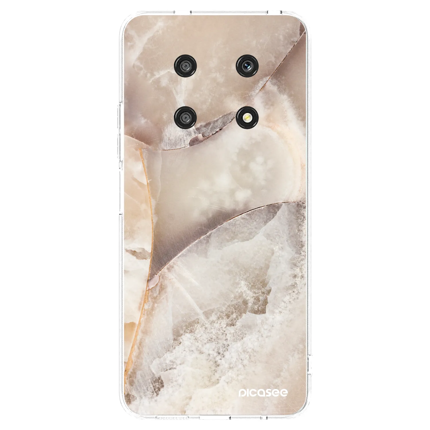 Picasee silikonska prozirna maskica za Honor Magic4 Lite 5G - Cream marble