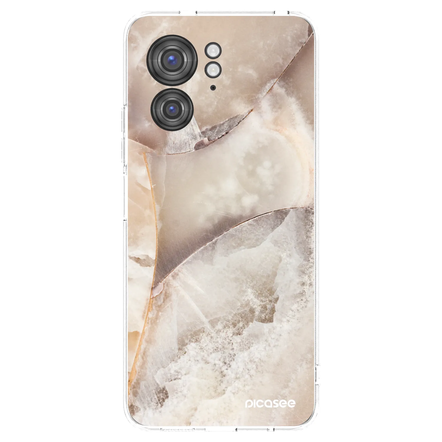 Picasee silikonska prozirna maskica za Motorola Edge 40 - Cream marble