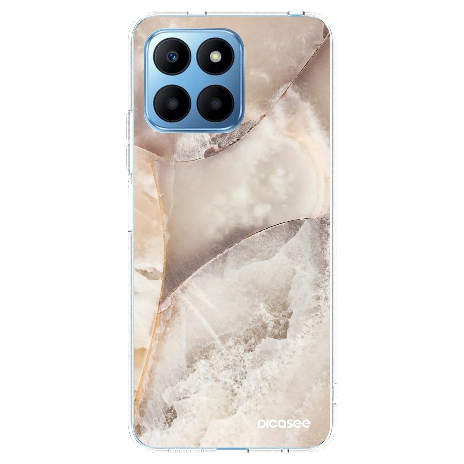Picasee silikonska prozirna maskica za Honor 70 Lite - Cream marble