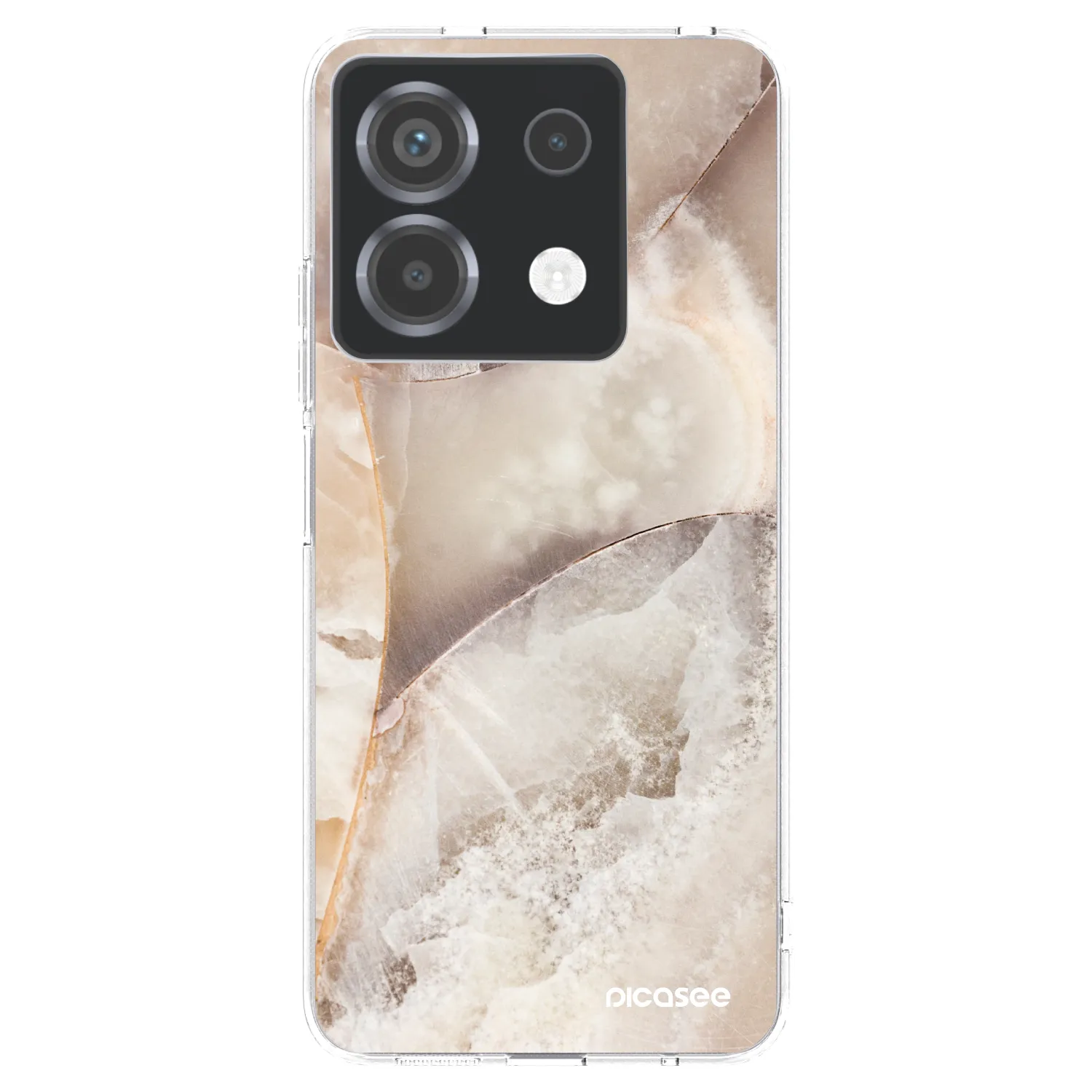 Picasee silikonska prozirna maskica za Xiaomi Poco X6 - Cream marble