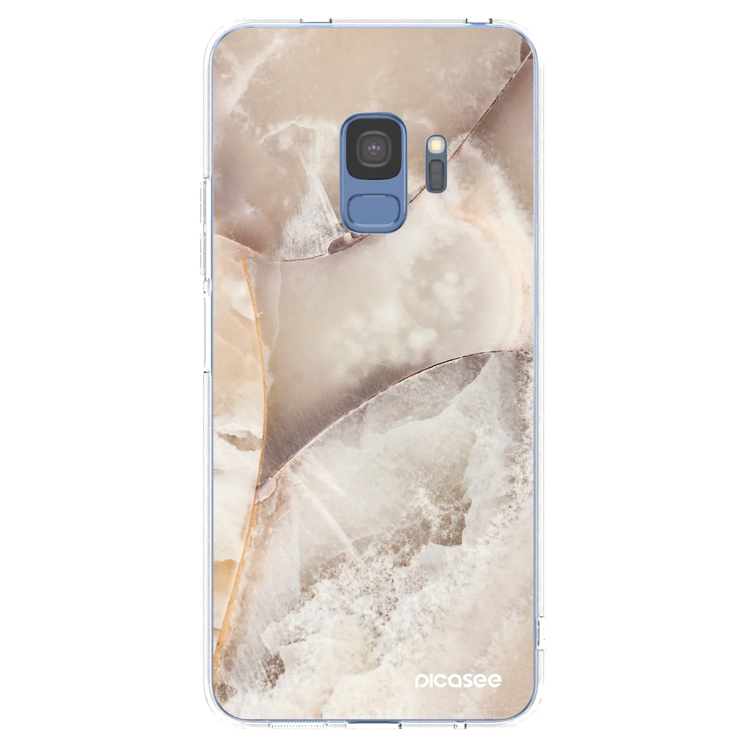 Picasee silikonska prozirna maskica za Samsung Galaxy S9 G960F - Cream marble