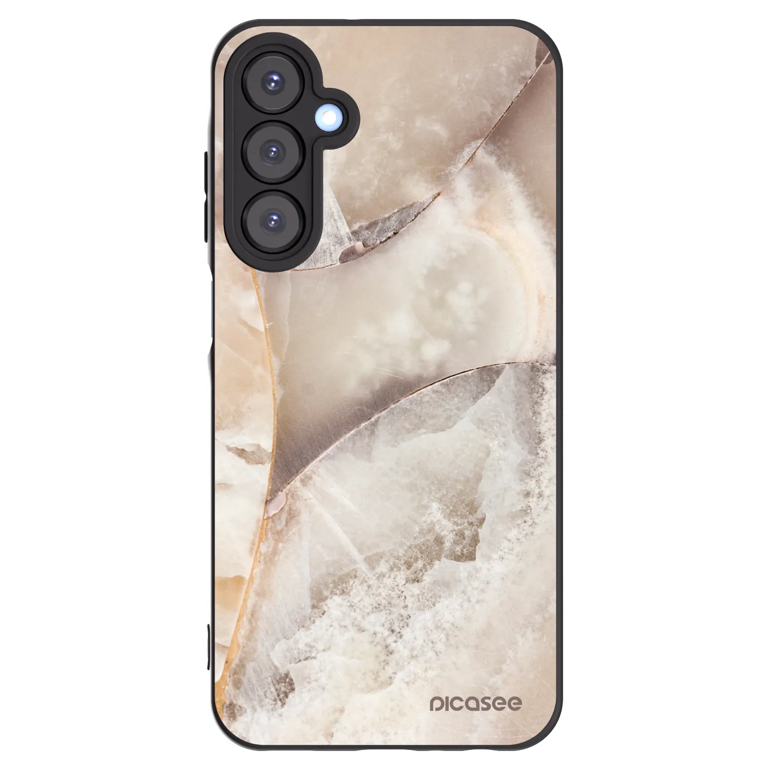 Picasee crna silikonska maskica za Samsung Galaxy A25 A256B 5G - Cream marble