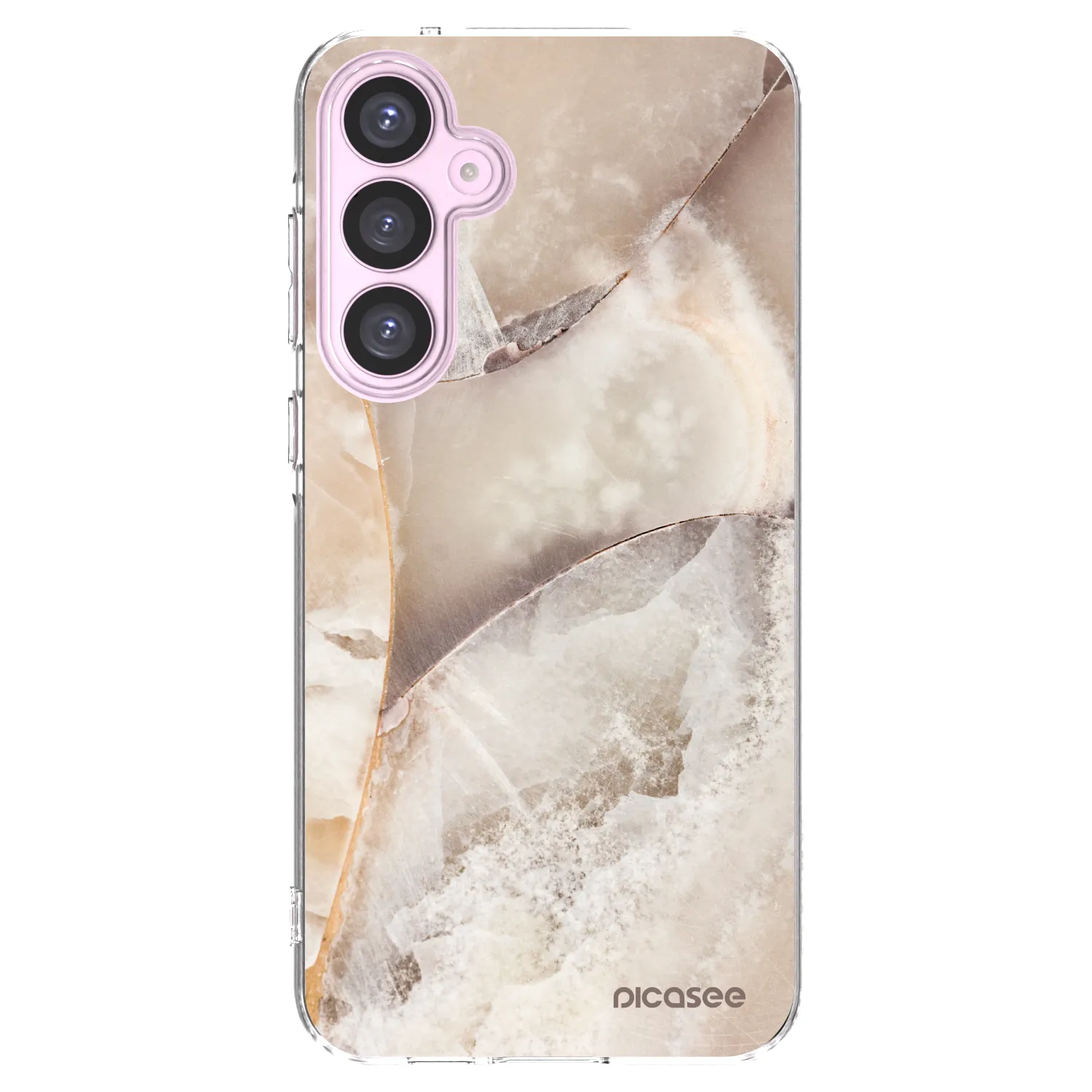 Picasee silikonska prozirna maskica za Samsung Galaxy A55 5G A556B - Cream marble