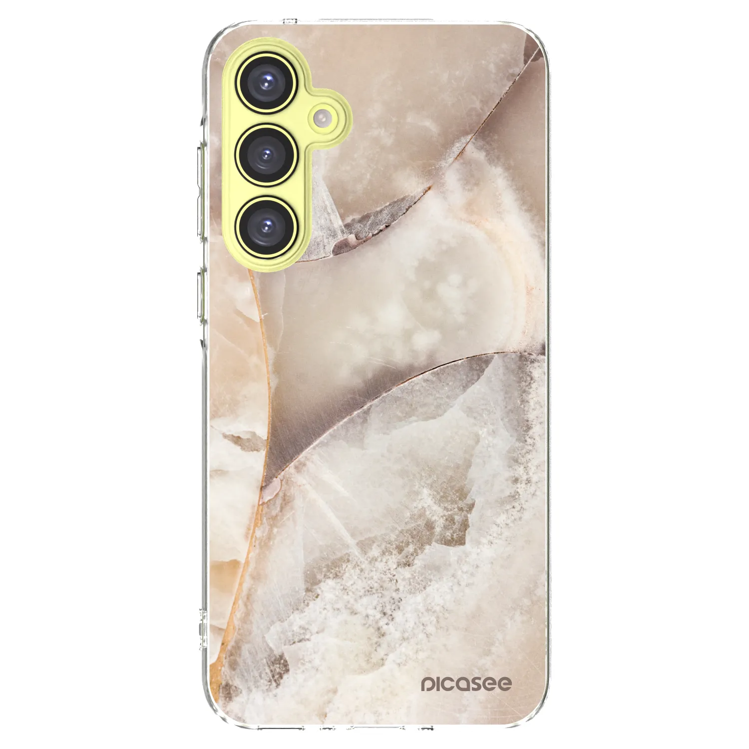Picasee silikonska prozirna maskica za Samsung Galaxy A35 5G A356B - Cream marble