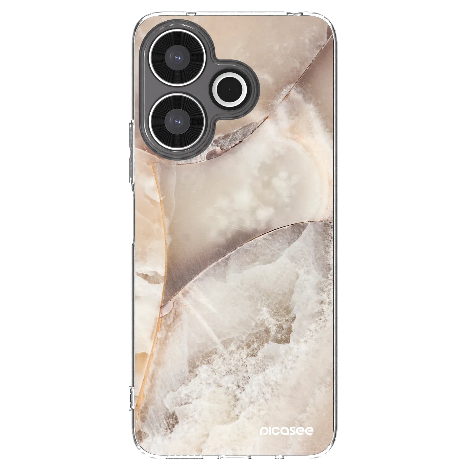 Picasee silikonska prozirna maskica za Xiaomi Redmi 13 4G - Cream marble