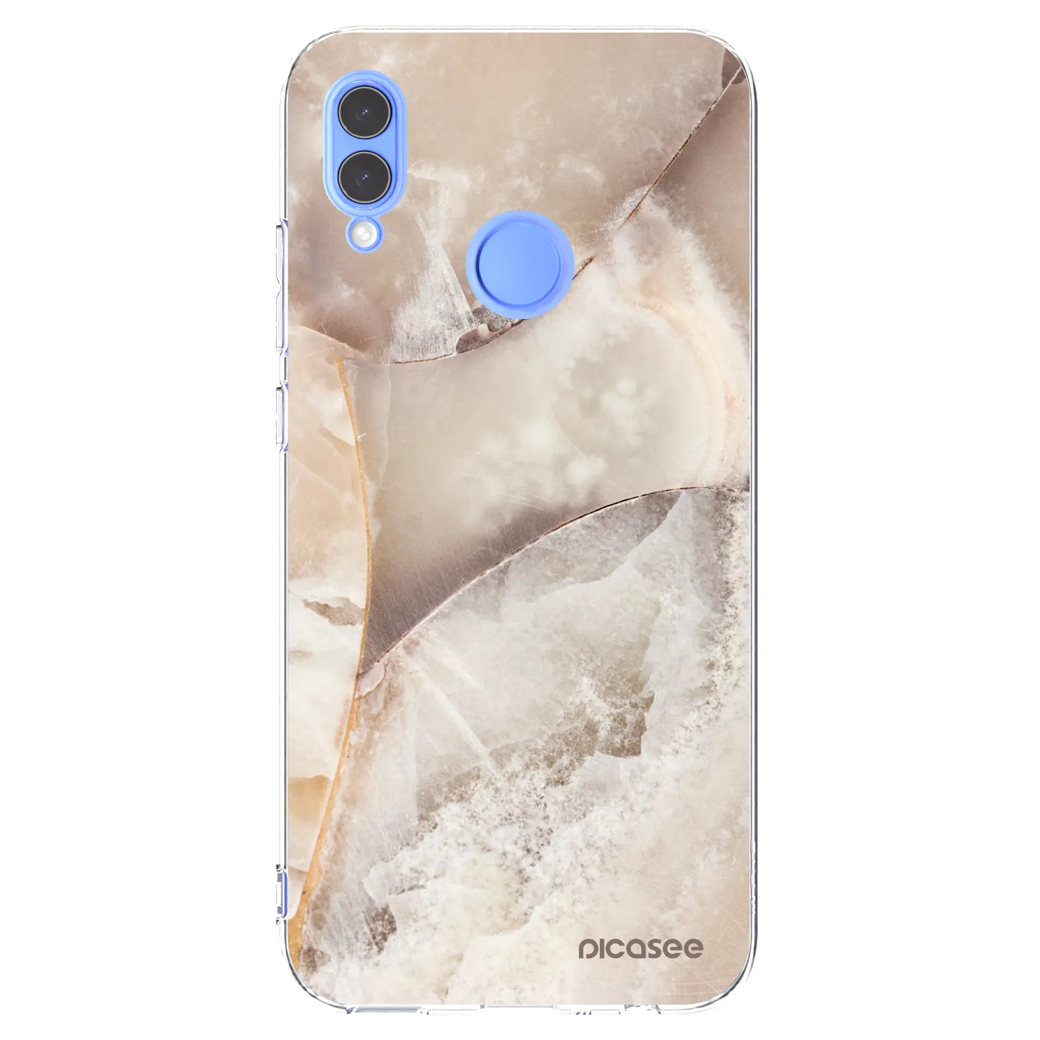 Picasee silikonska prozirna maskica za Honor 10 Lite - Cream marble