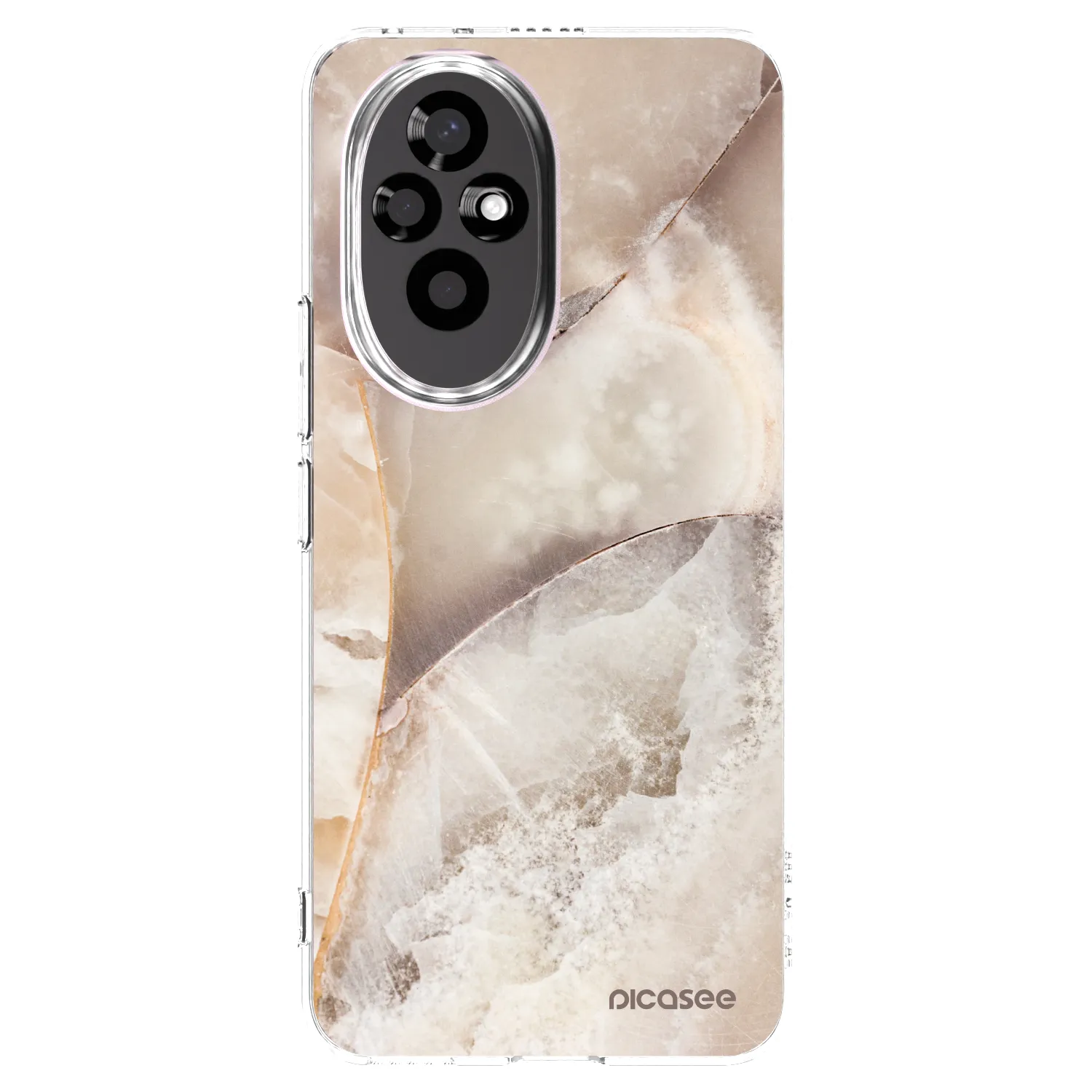 Picasee silikonska prozirna maskica za Honor 200 5G - Cream marble
