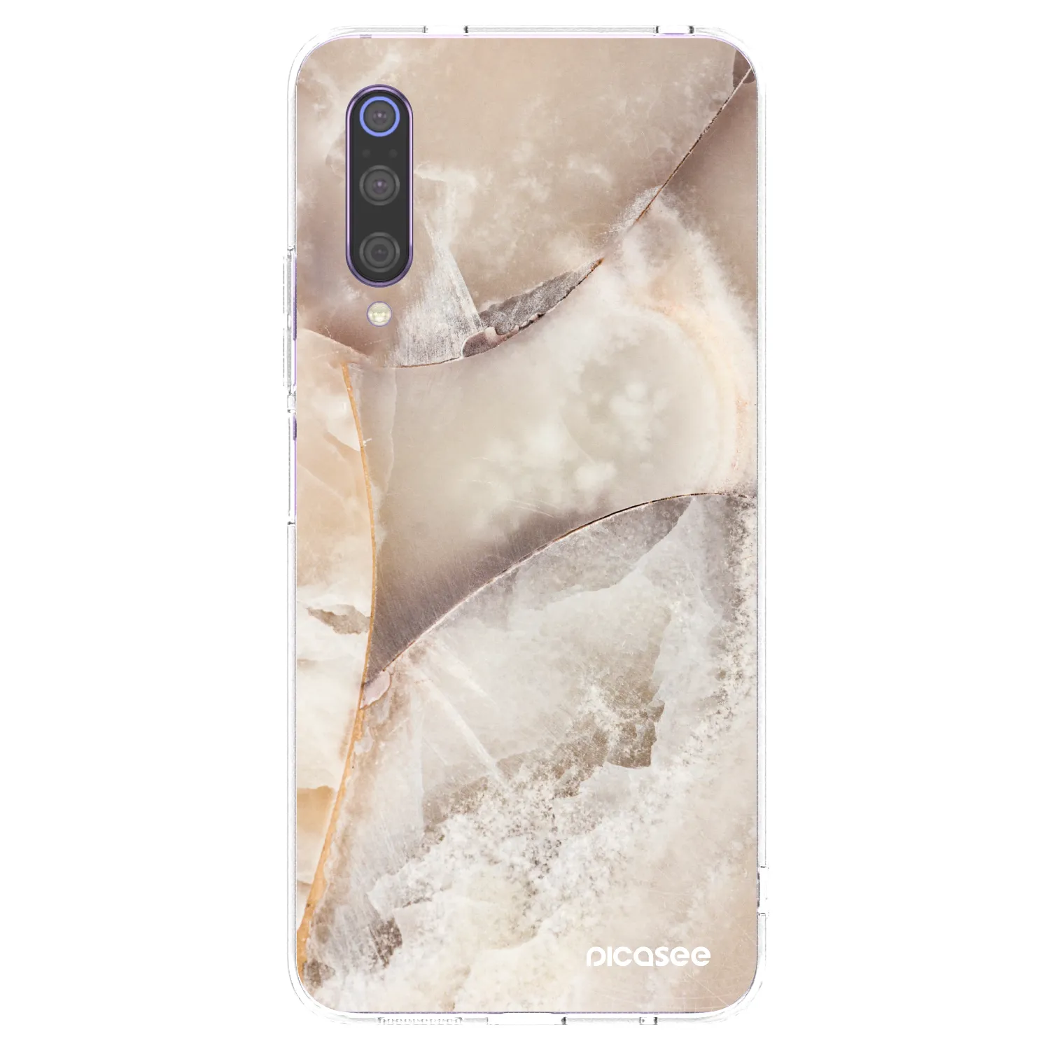 Picasee silikonska prozirna maskica za Xiaomi Mi 9 - Cream marble