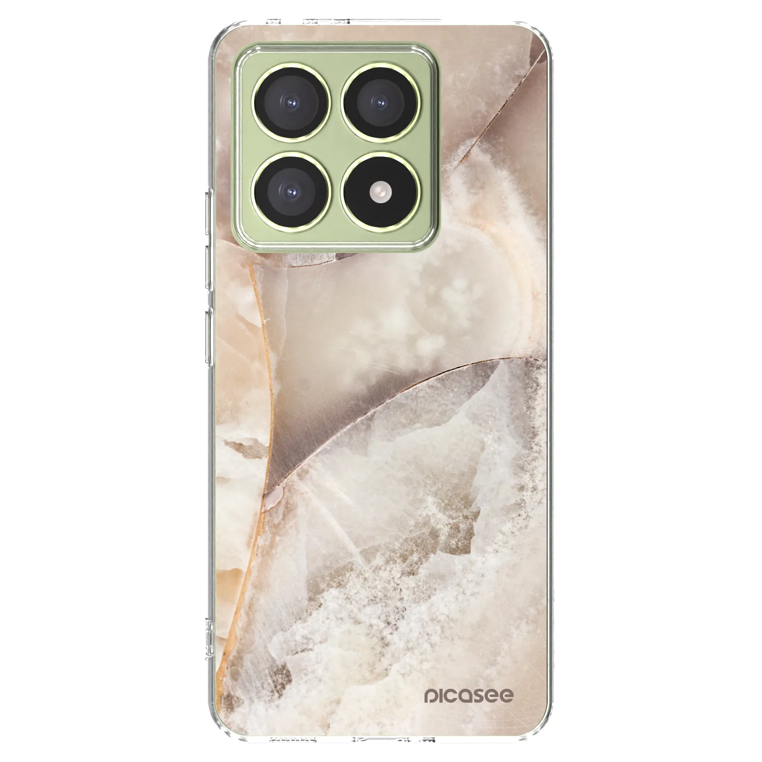 Picasee silikonska prozirna maskica za Xiaomi 14T - Cream marble