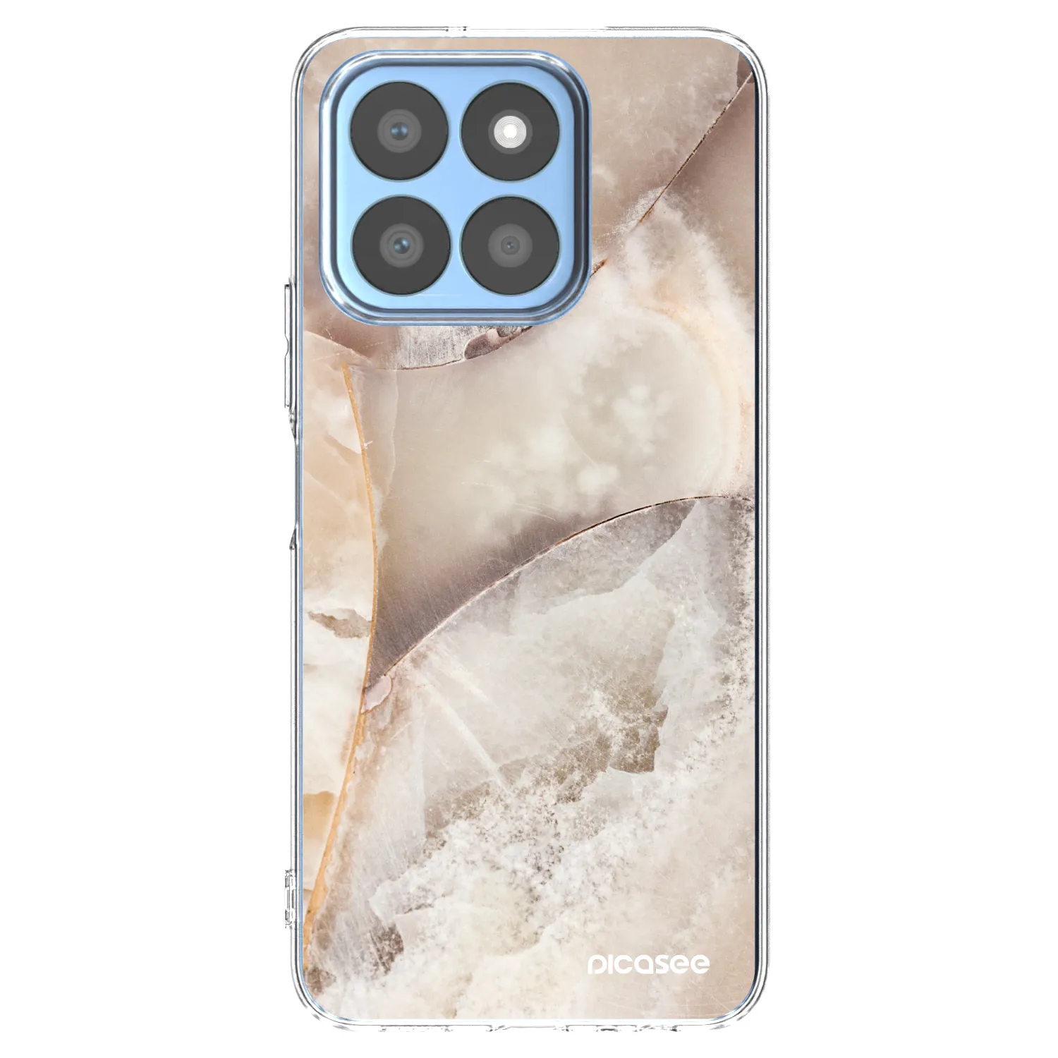 Picasee silikonska prozirna maskica za Honor X8c - Cream marble