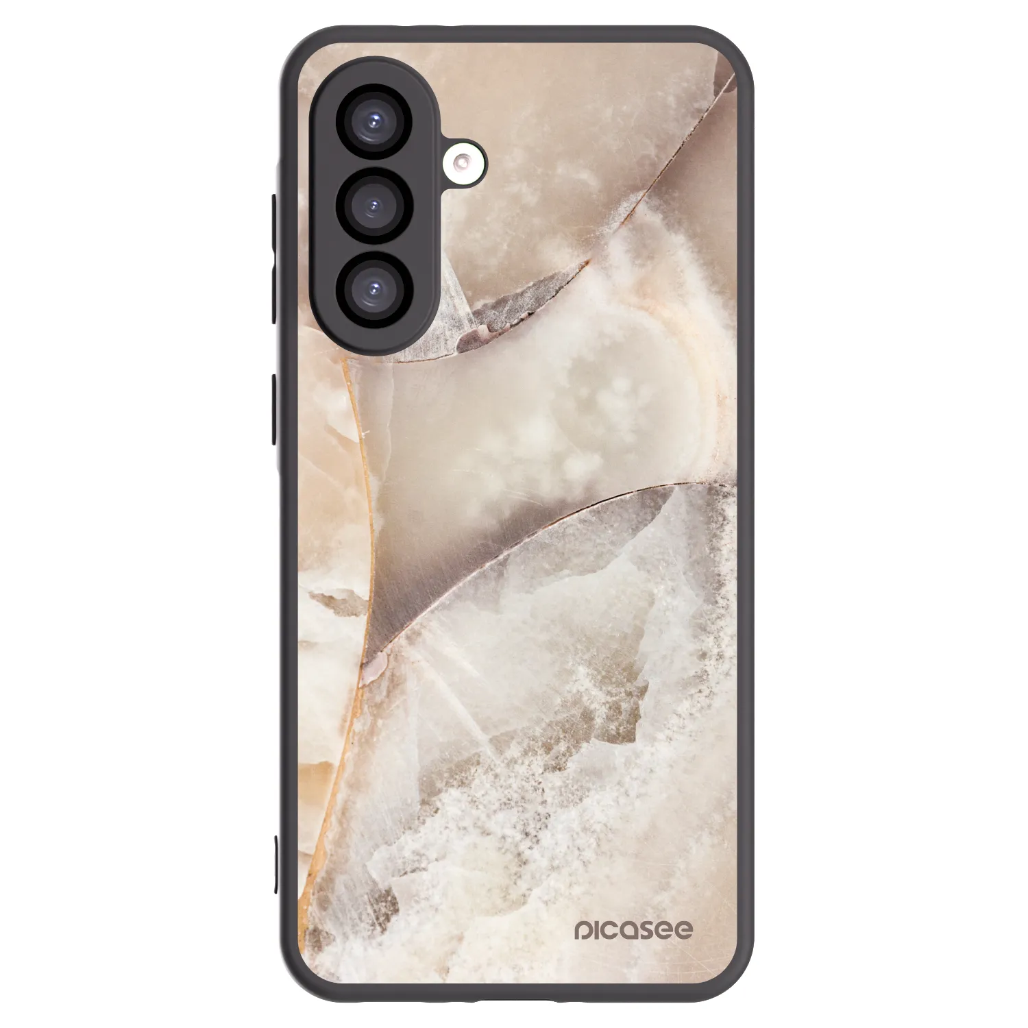Picasee crna silikonska maskica za Samsung Galaxy A26 5G A266B - Cream marble
