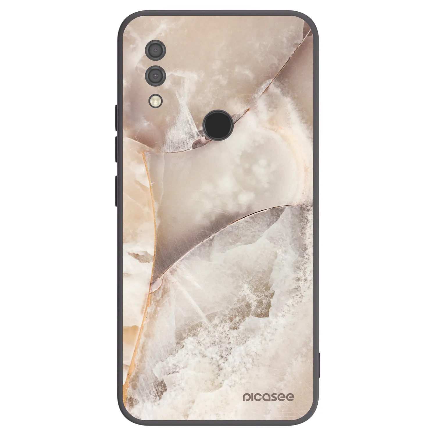 Picasee crna silikonska maskica za Xiaomi Redmi 7 - Cream marble