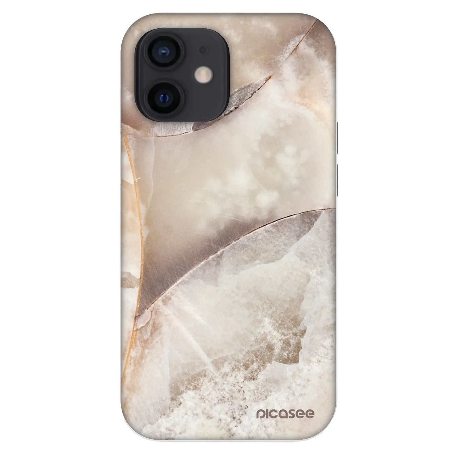 Picasee Fashion Case za Apple iPhone 12 mini - Cream marble
