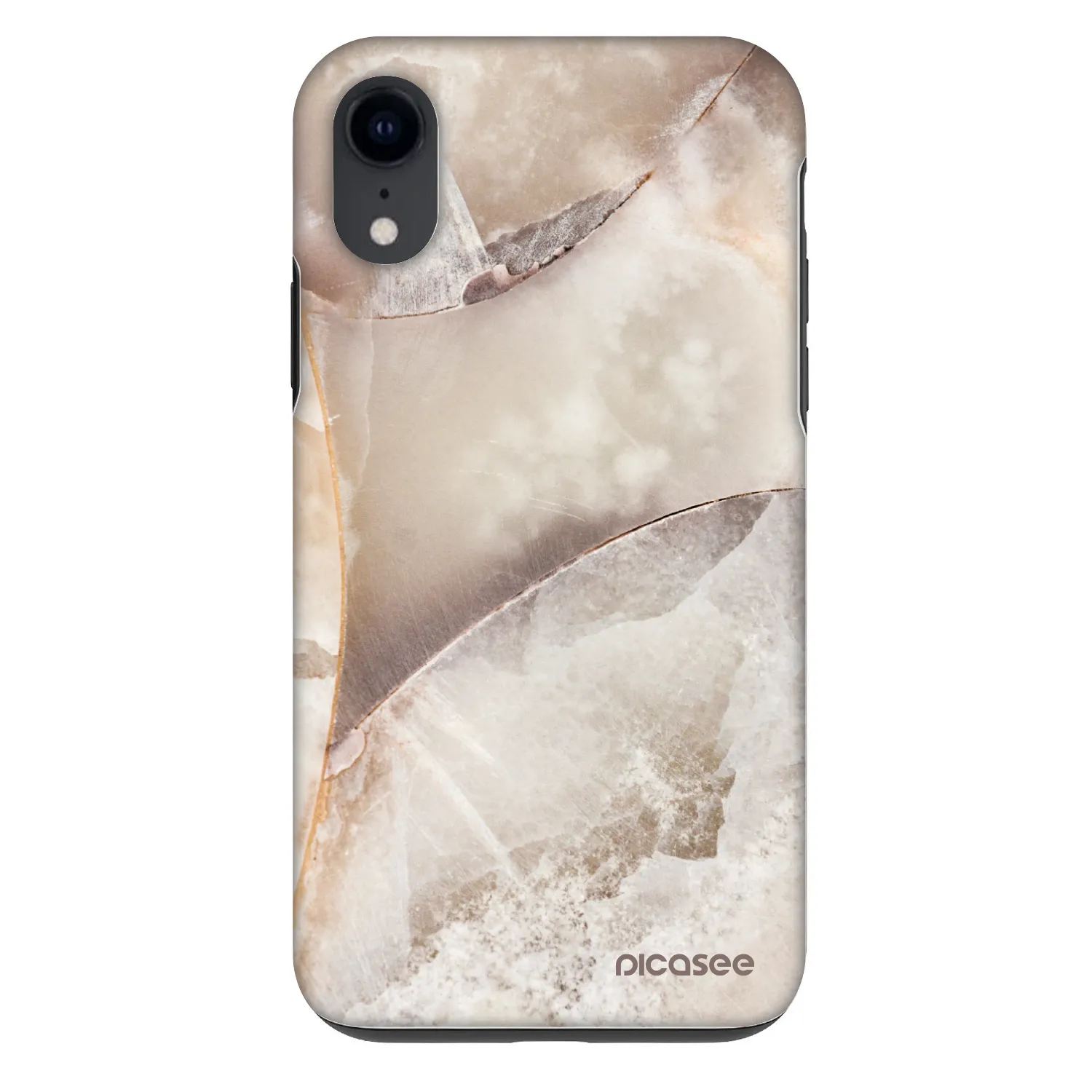 Picasee Fashion Case za Apple iPhone XR - Cream marble