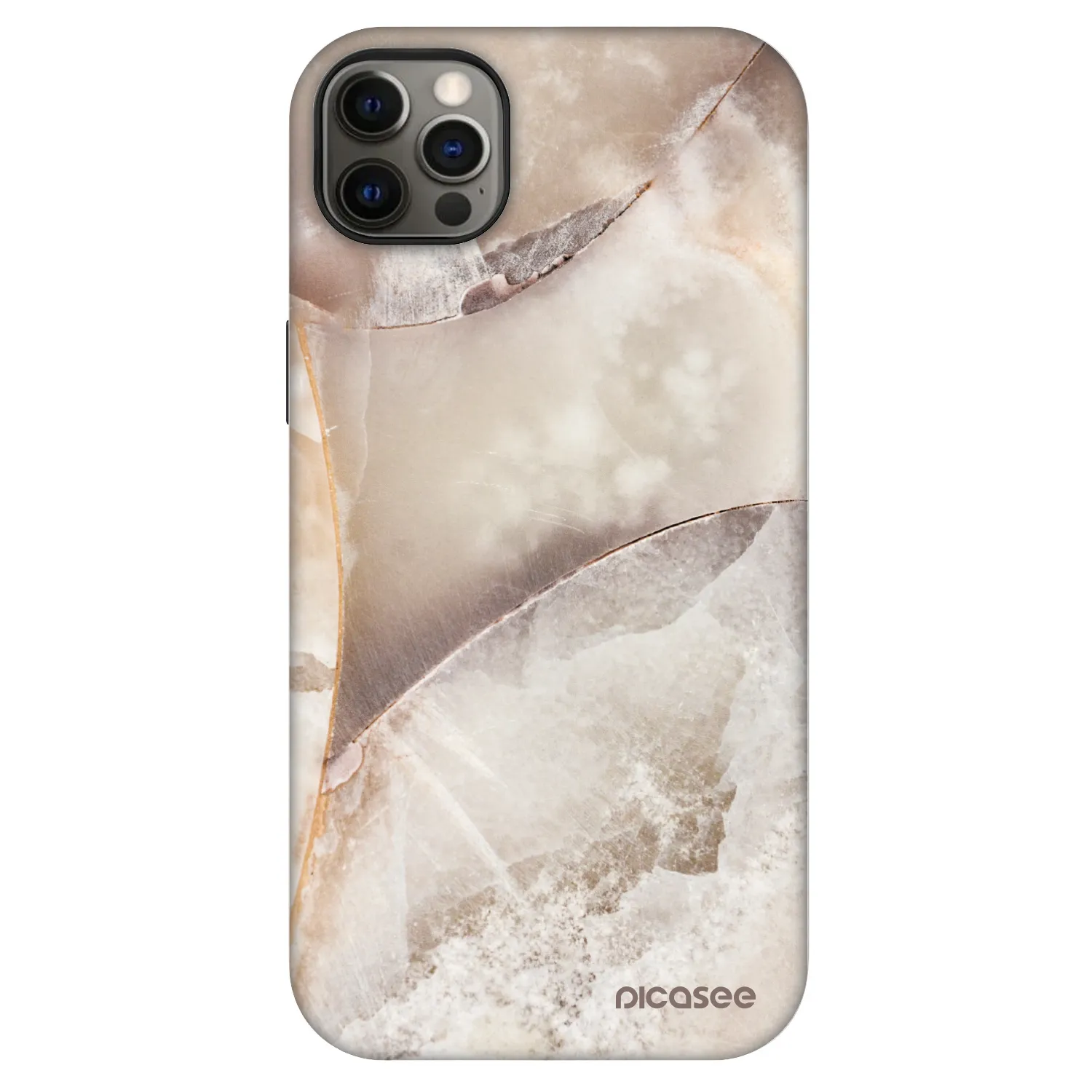 Picasee Fashion Case MagSafe za Apple iPhone 12 Pro Max - Cream marble