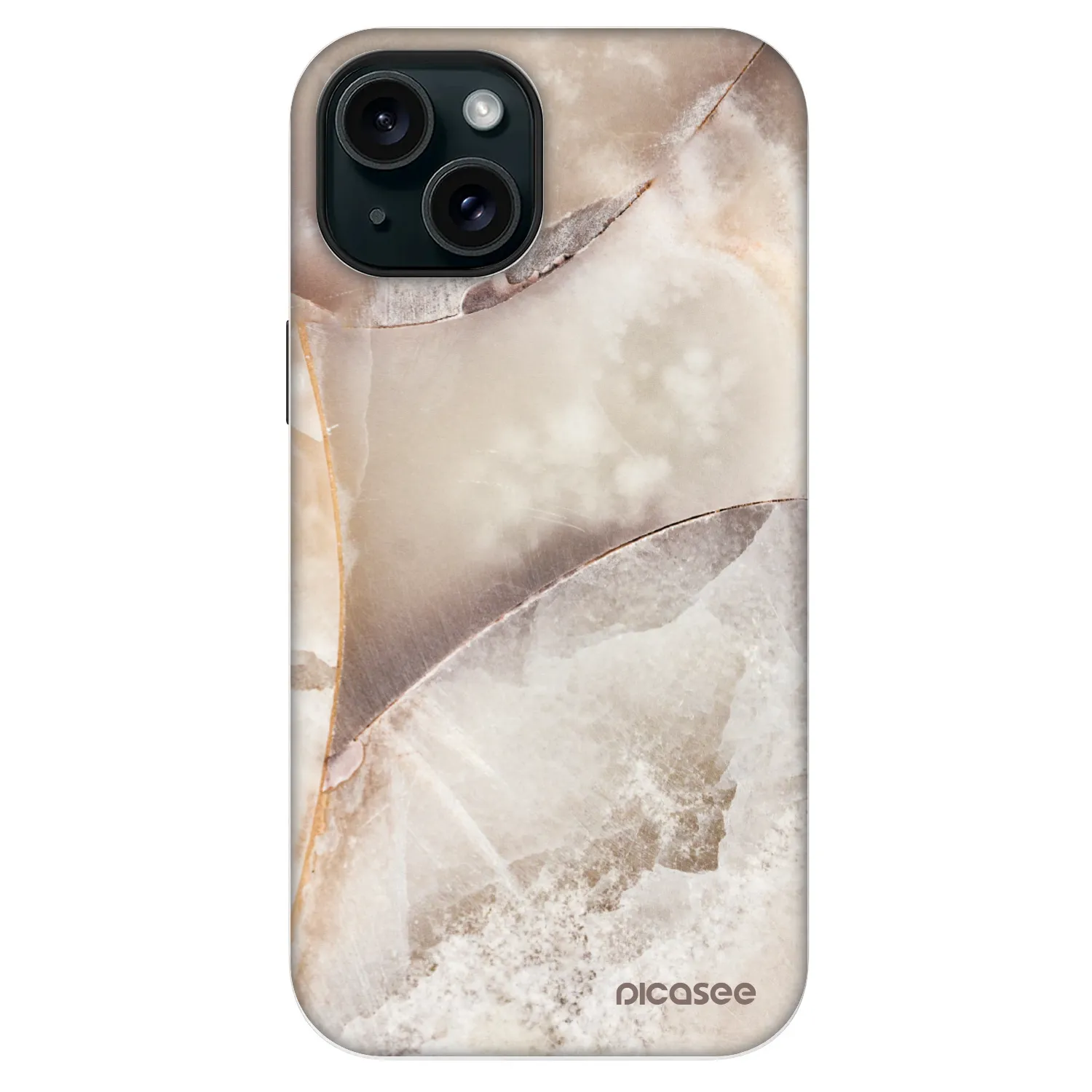 Picasee Fashion Case MagSafe za Apple iPhone 13 - Cream marble