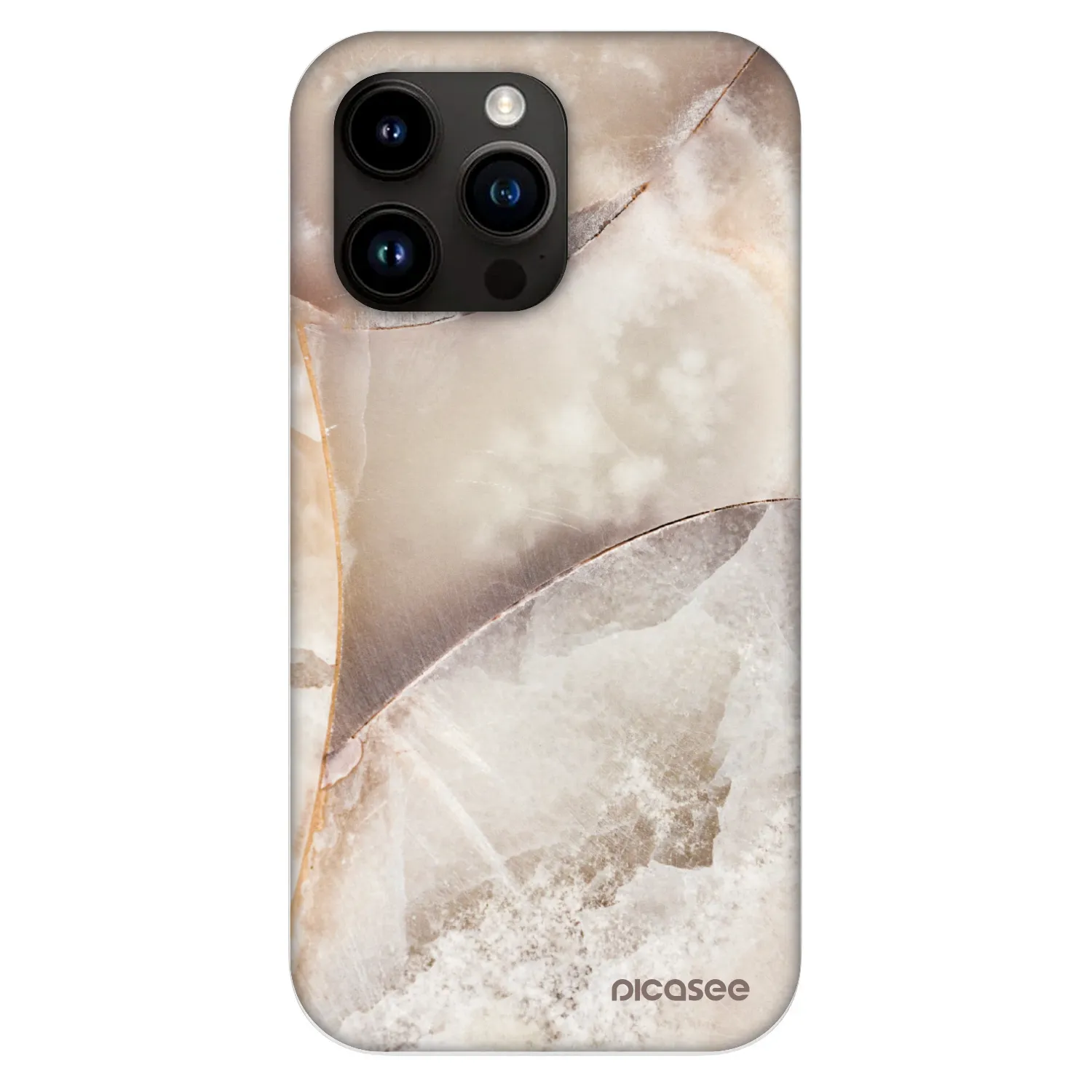Picasee Fashion Case MagSafe za Apple iPhone 13 Pro - Cream marble