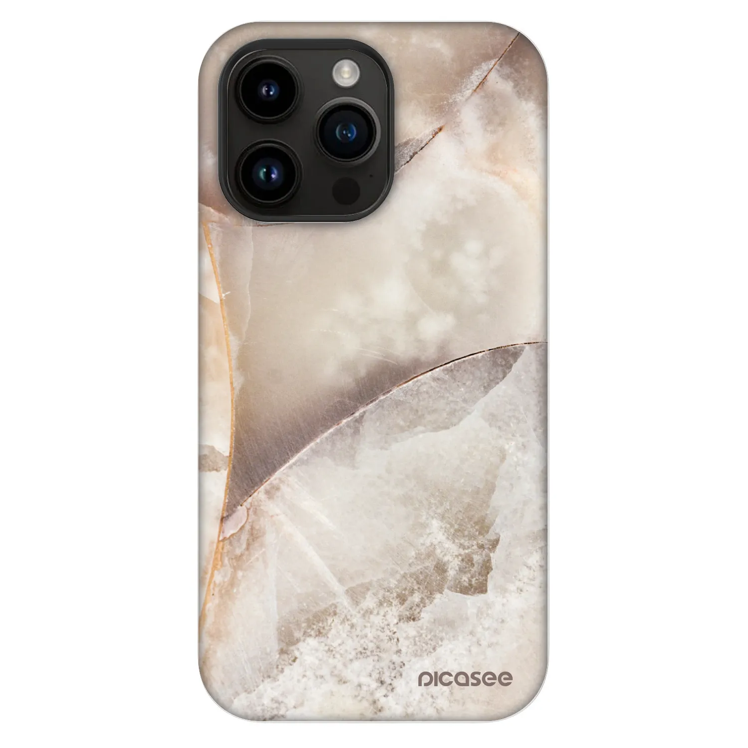 Picasee Fashion Case MagSafe za Apple iPhone 14 Pro Max - Cream marble
