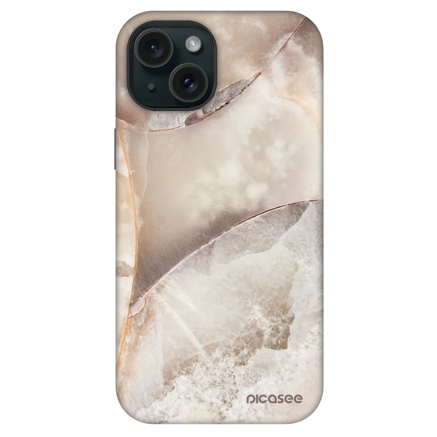 Picasee Fashion Case MagSafe za Apple iPhone 15 - Cream marble