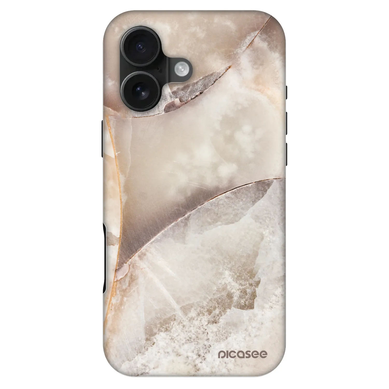 Picasee Fashion Case MagSafe za Apple iPhone 16 - Cream marble