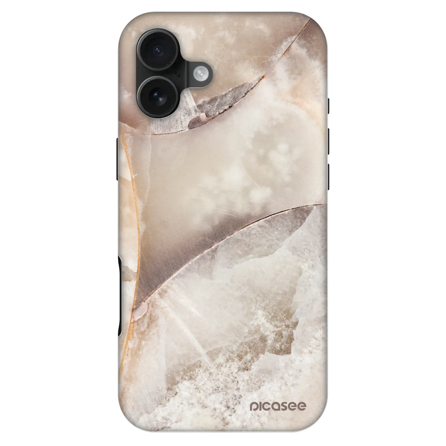 Picasee Fashion Case MagSafe za Apple iPhone 16 Plus - Cream marble