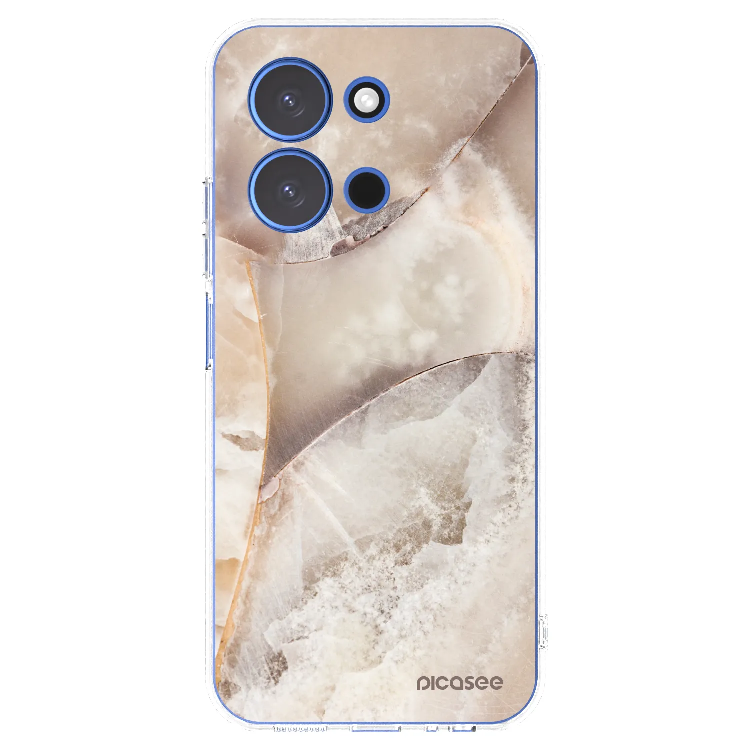 Picasee silikonska prozirna maskica za Xiaomi Redmi 15C 4G - Cream marble