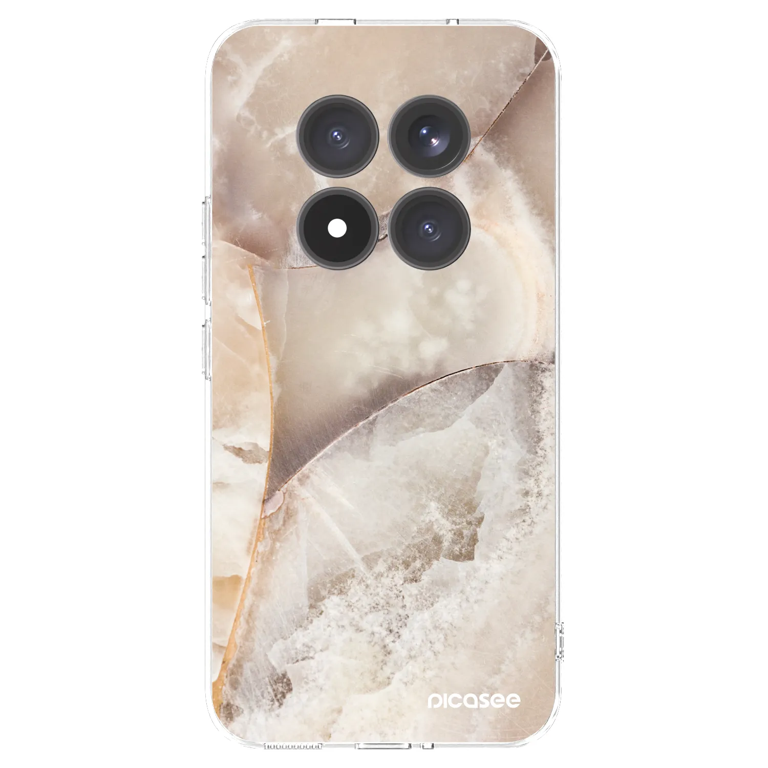 Picasee silikonska prozirna maskica za Xiaomi Redmi Note 15 Pro+ - Cream marble