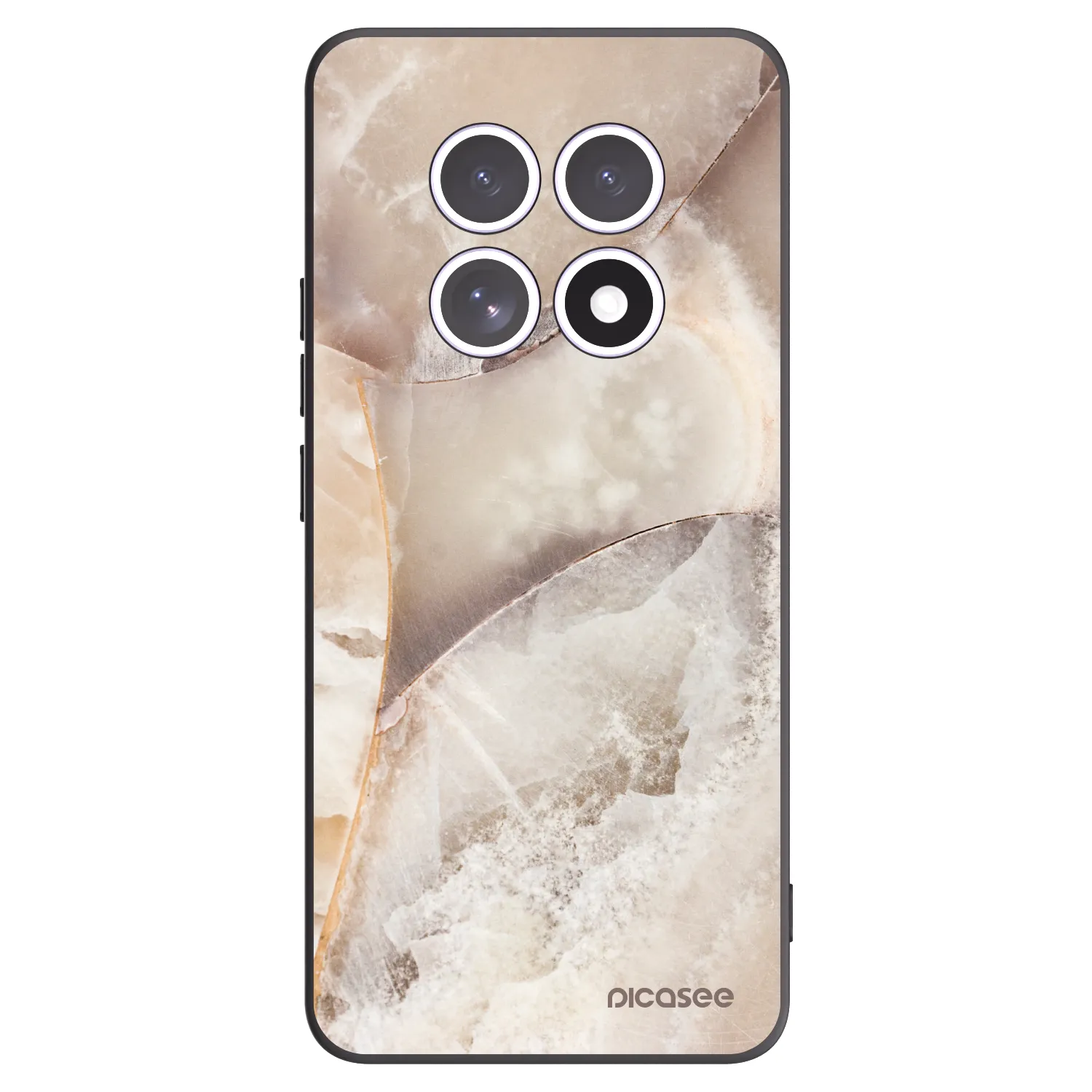Picasee crna silikonska maskica za Xiaomi Redmi Note 15 - Cream marble