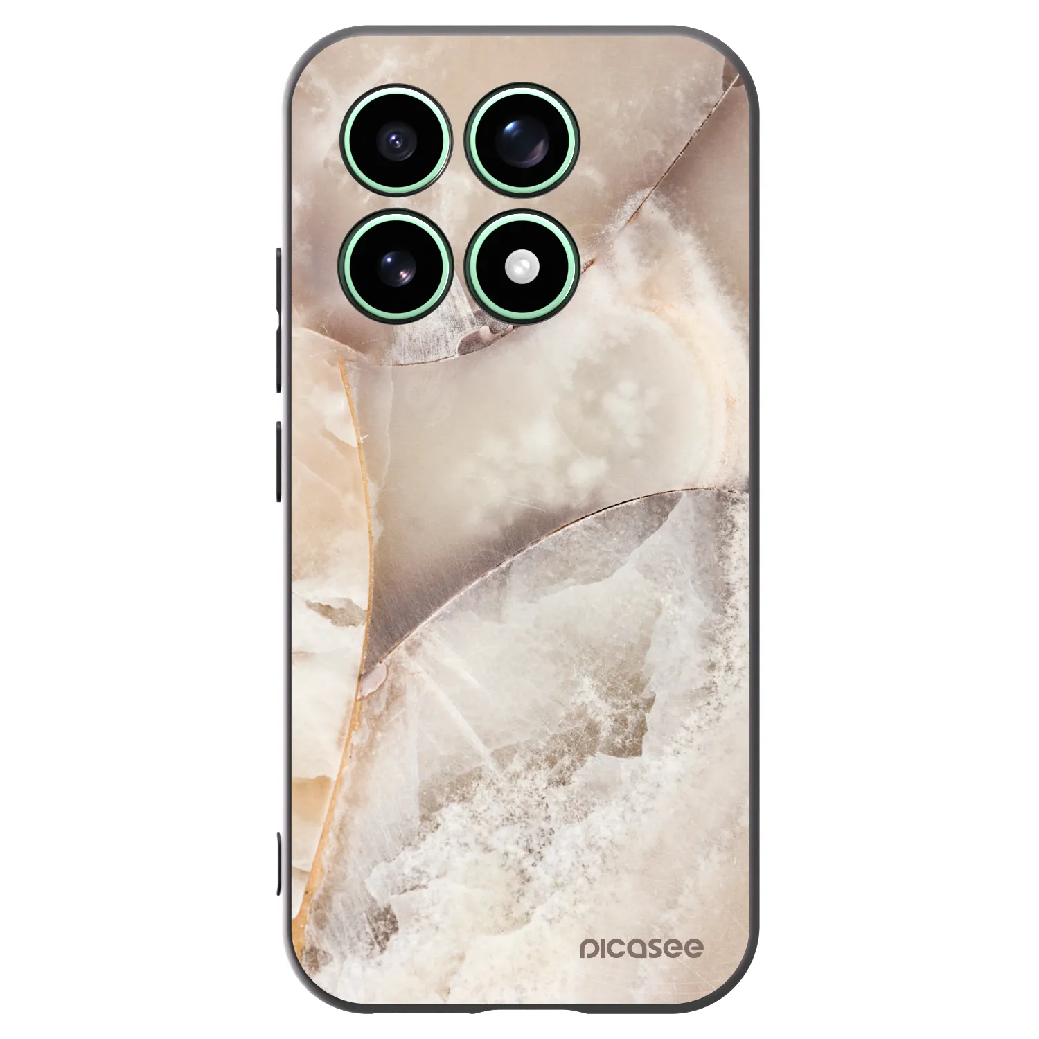 Picasee crna silikonska maskica za Xiaomi 17 - Cream marble