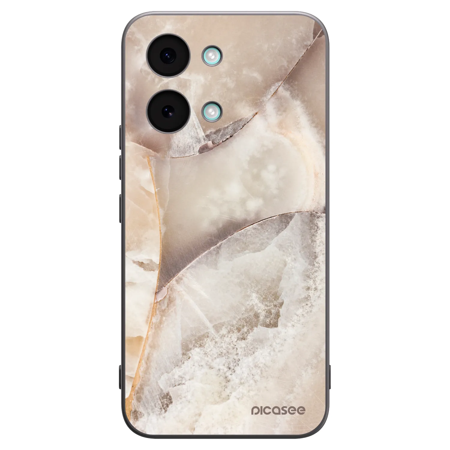 Picasee crna silikonska maskica za Xiaomi Poco X8 Pro Max - Cream marble