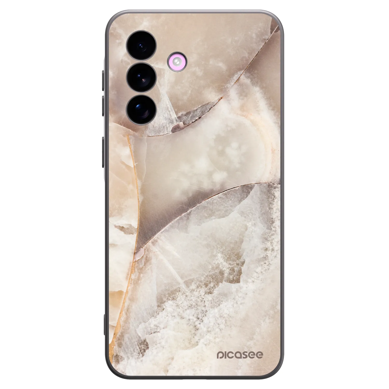 Picasee crna silikonska maskica za Samsung Galaxy A57 5G - Cream marble