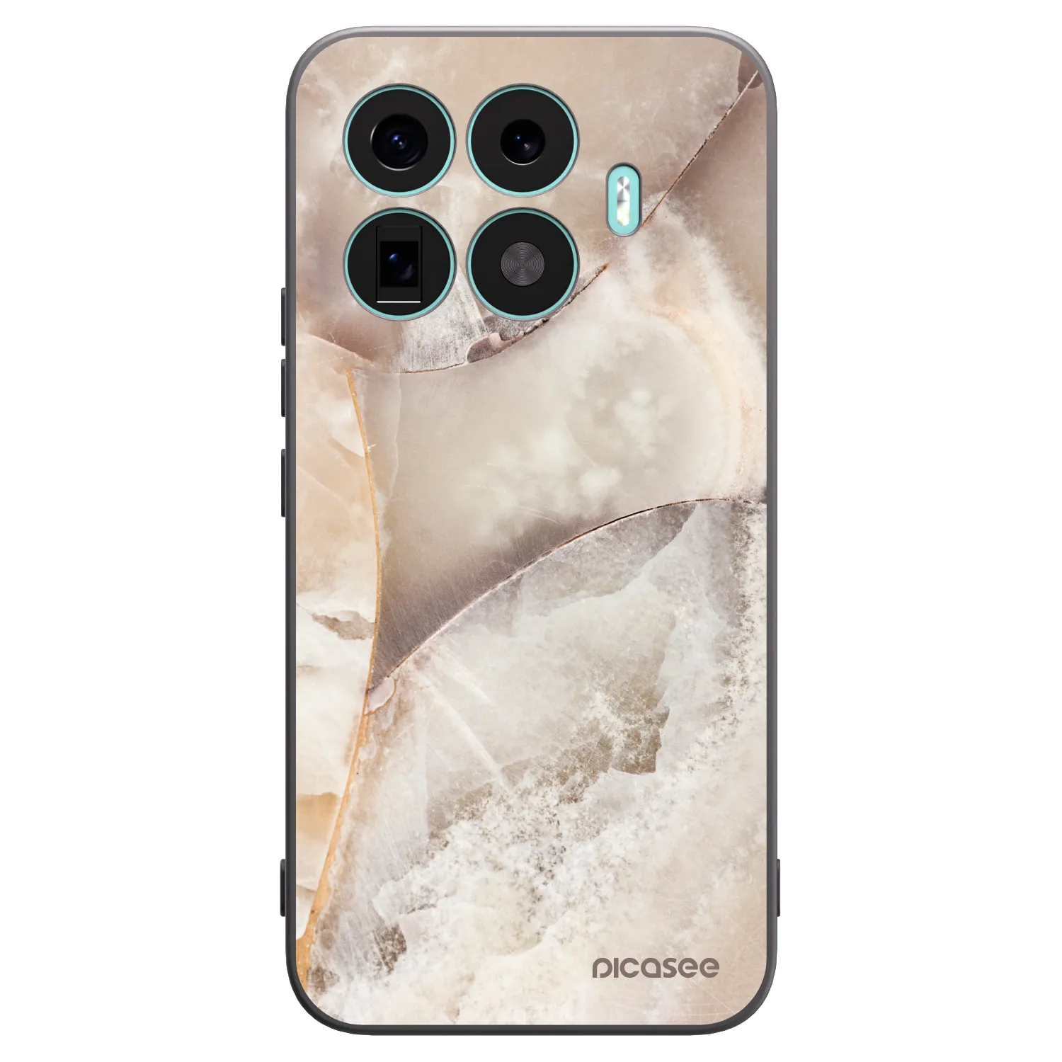 Picasee crna silikonska maskica za Xiaomi 17T Pro - Cream marble