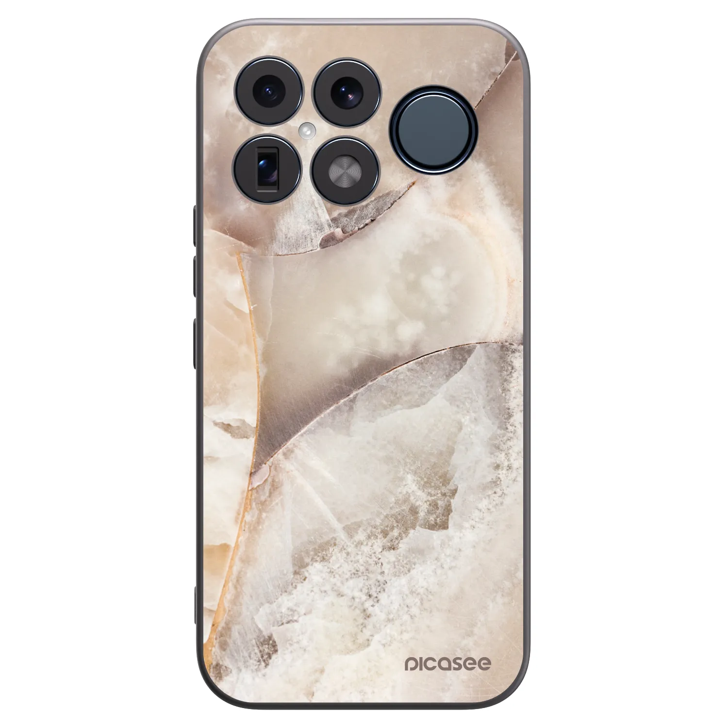 Picasee crna silikonska maskica za Xiaomi Poco F8 Ultra - Cream marble