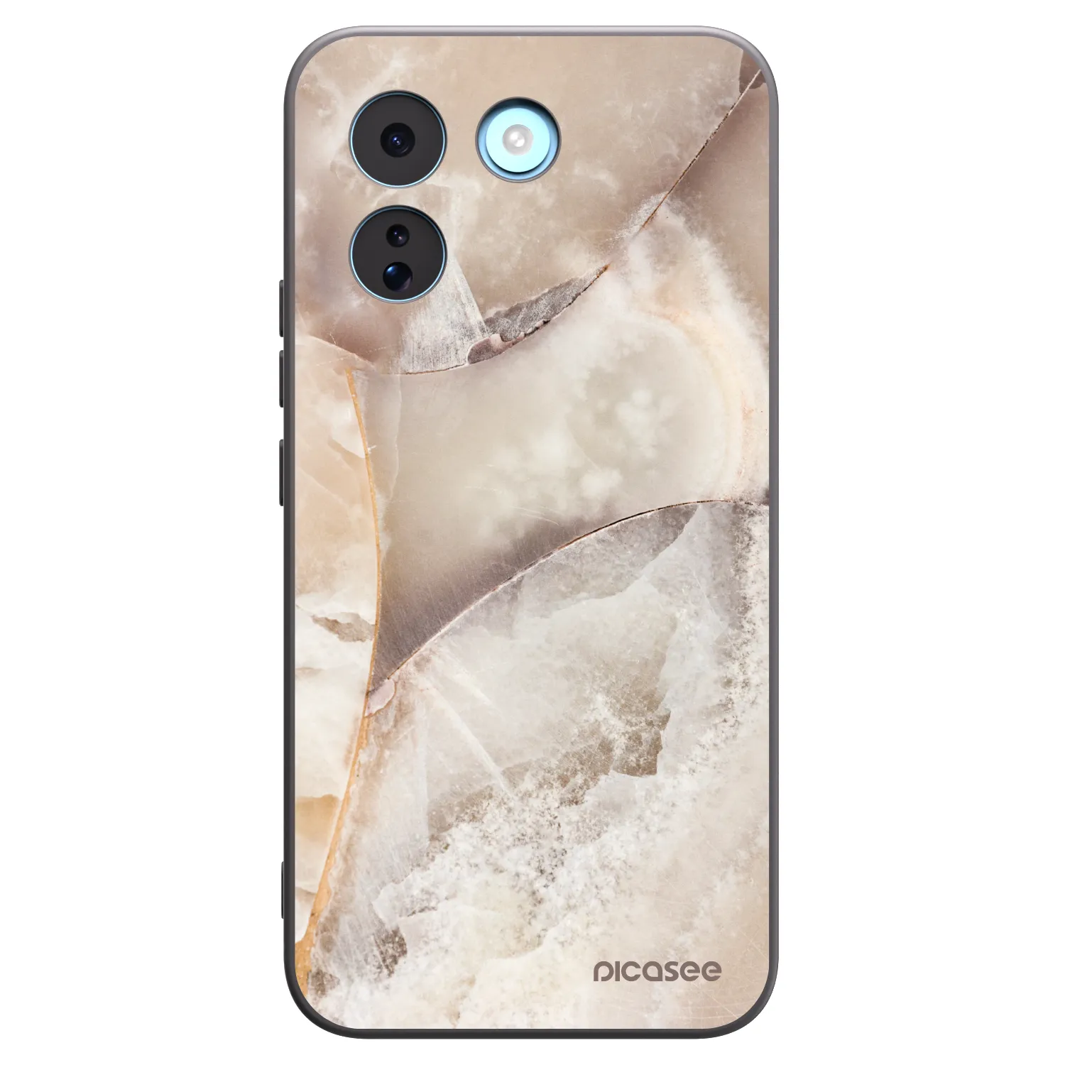 Picasee crna silikonska maskica za Xiaomi Redmi Note 17 Pro MAX 5G - Cream marble