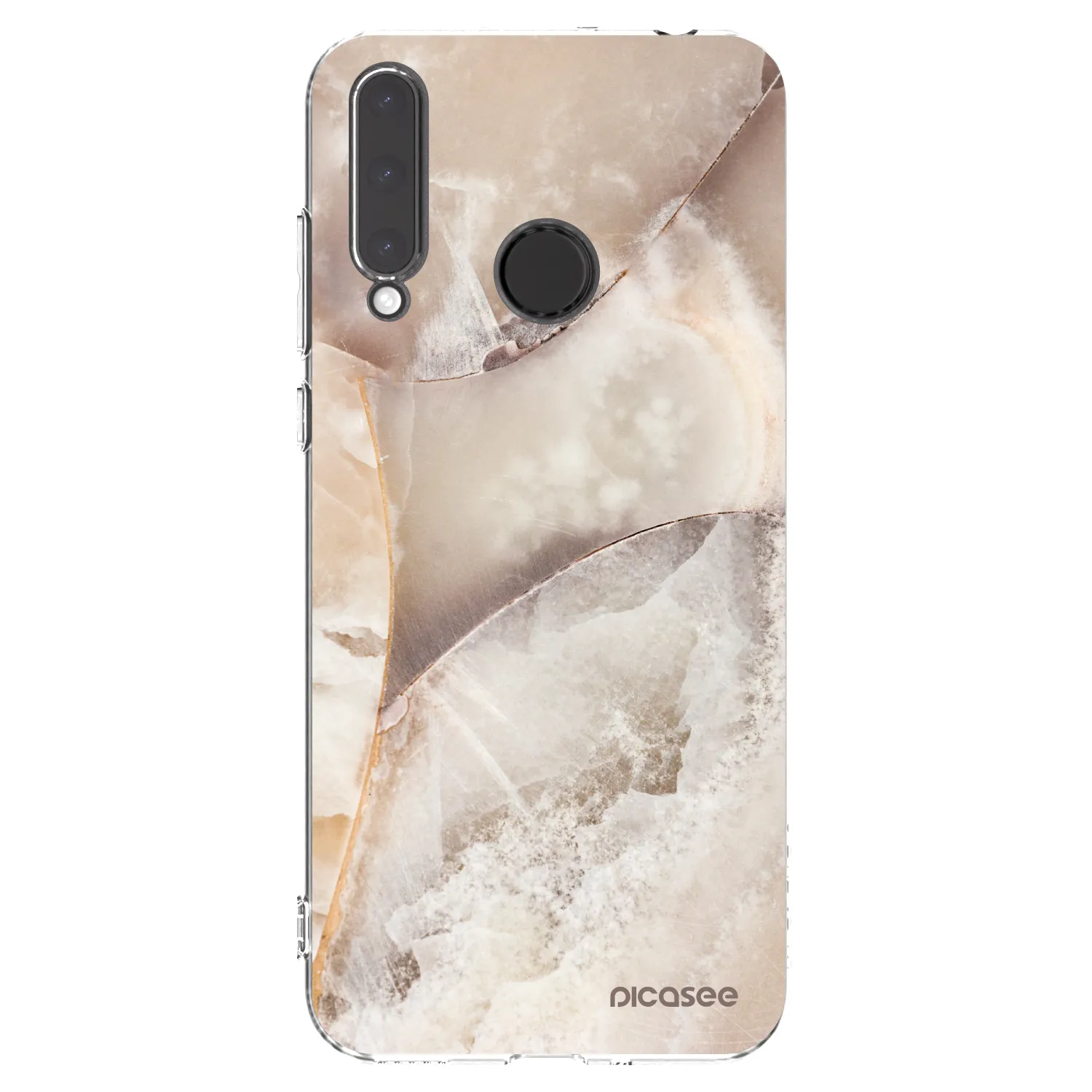 Picasee silikonska prozirna maskica za Honor 20 Lite - Cream marble