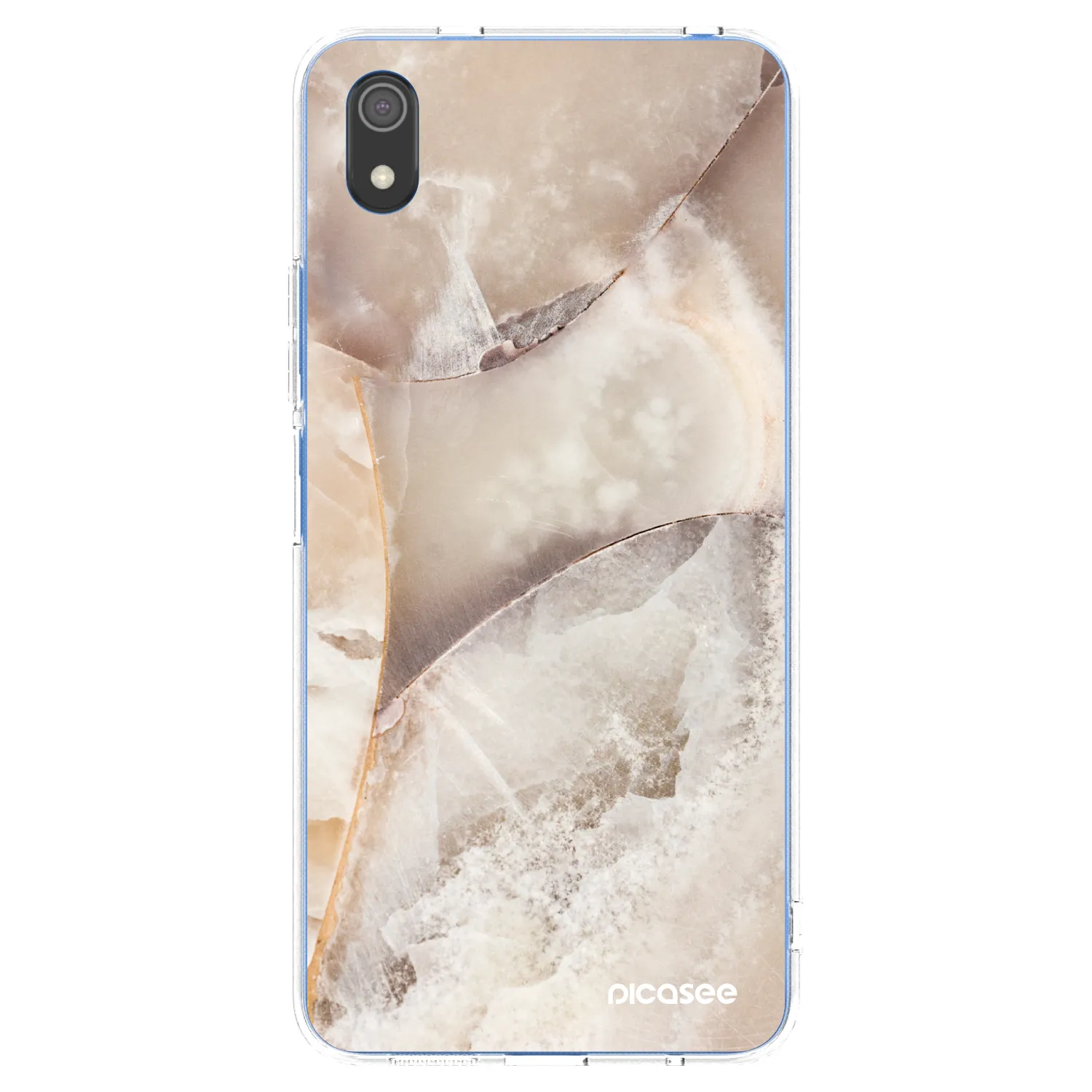 Picasee silikonska prozirna maskica za Xiaomi Redmi 7A - Cream marble