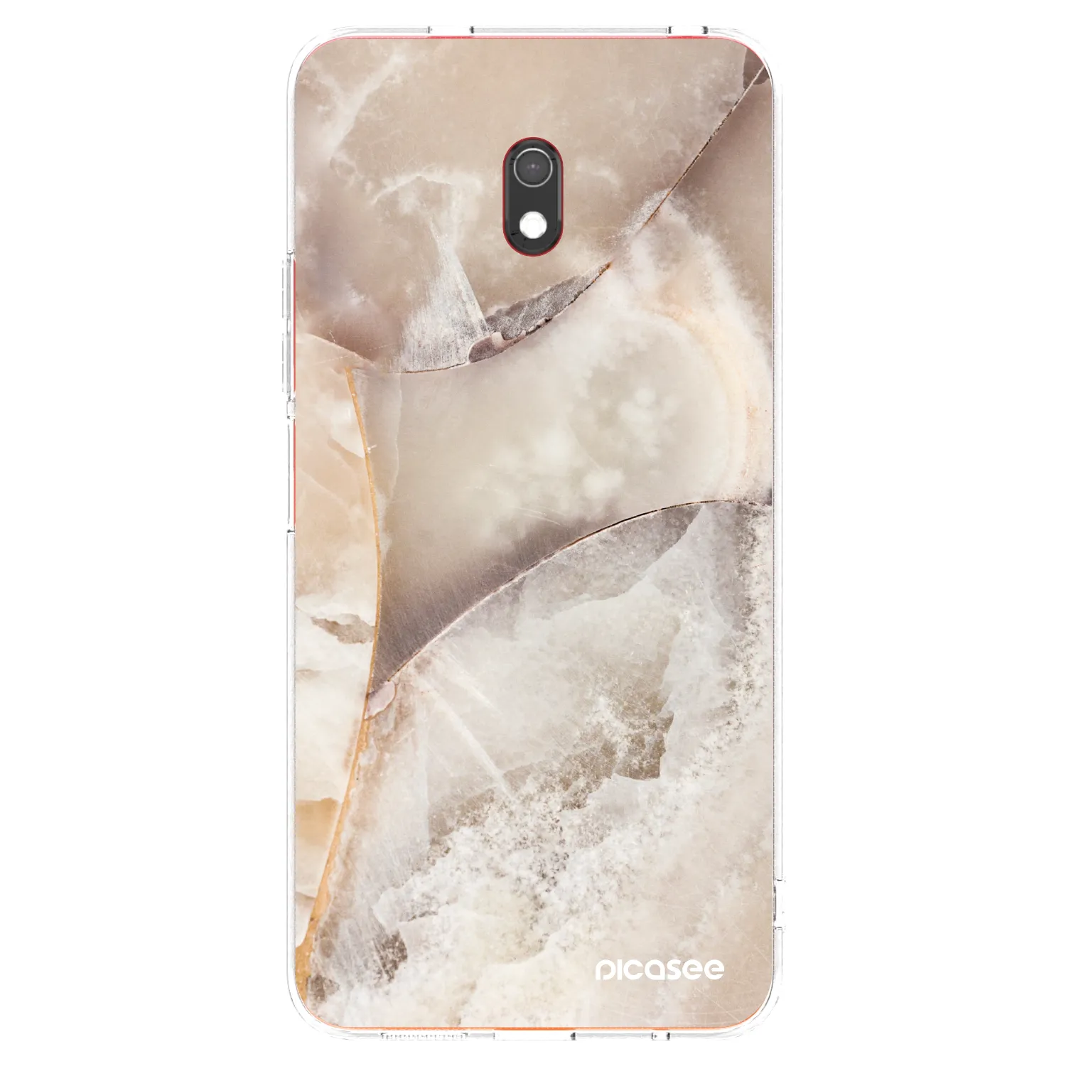 Picasee silikonska prozirna maskica za Xiaomi Redmi 8A - Cream marble