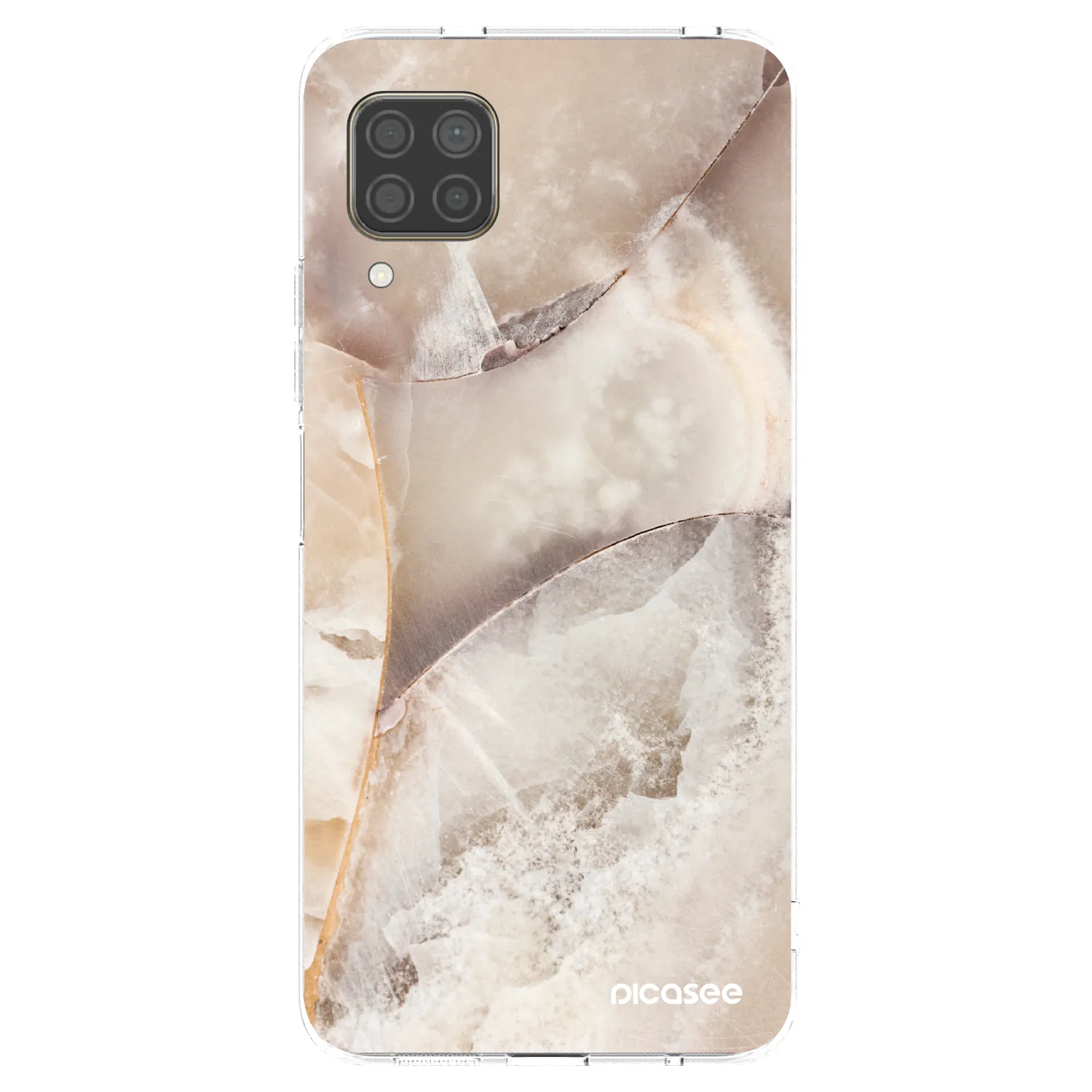 Picasee silikonska prozirna maskica za Huawei P40 Lite - Cream marble
