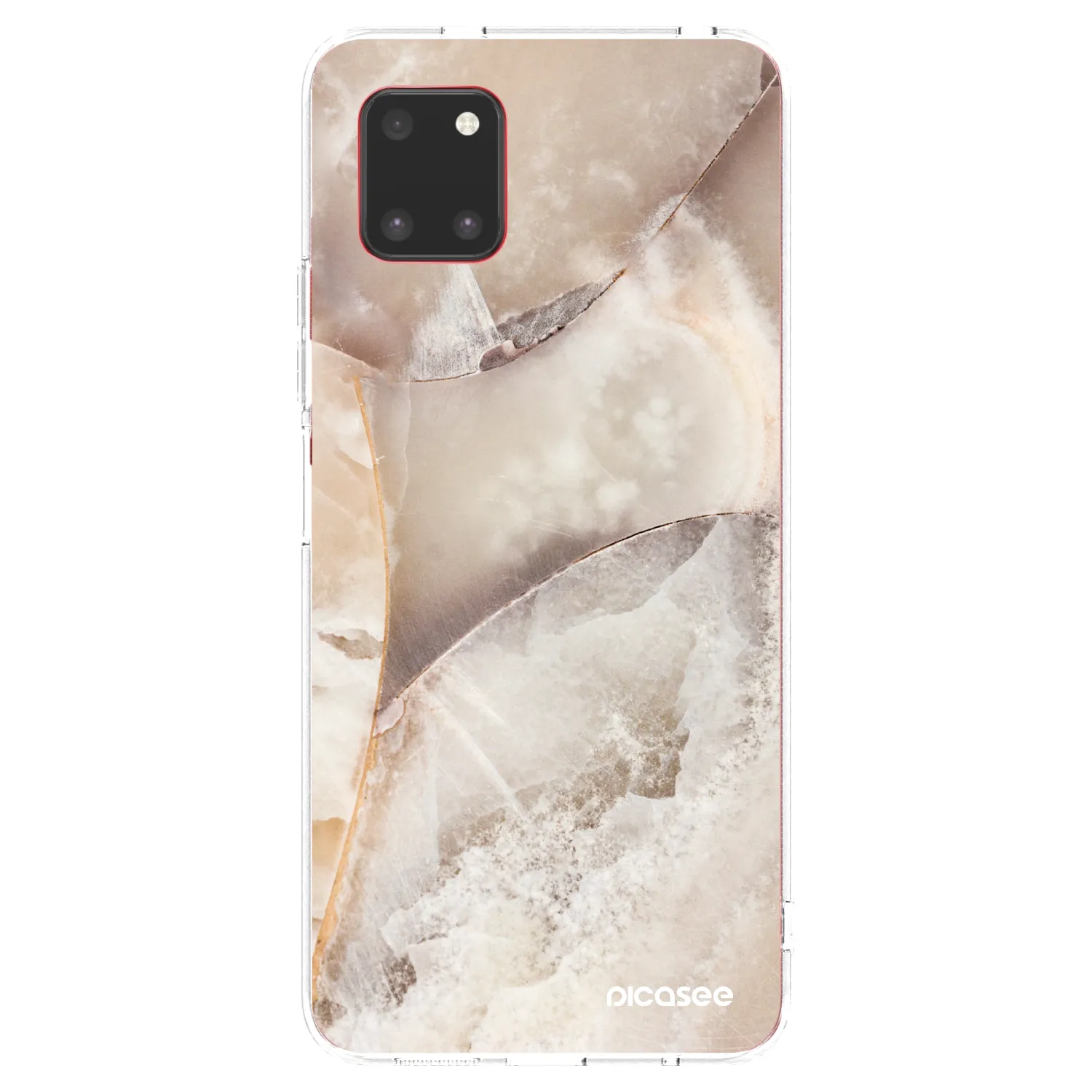 Picasee silikonska prozirna maskica za Samsung Galaxy Note 10 Lite N770F - Cream marble