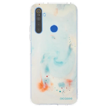 Picasee silikonska prozirna maskica za Realme 5 - Splash