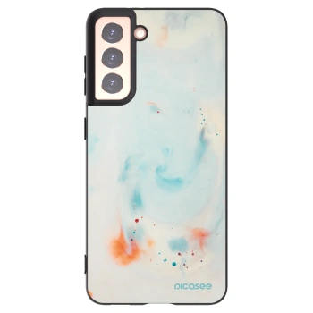 Picasee crna silikonska maskica za Samsung Galaxy S21 5G G991B - Splash