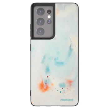 Picasee crna silikonska maskica za Samsung Galaxy S21 Ultra 5G G998B - Splash