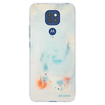 Picasee silikonska prozirna maskica za Motorola Moto G9 Play - Splash