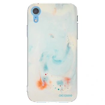 Picasee silikonska prozirna maskica za Apple iPhone XR - Splash