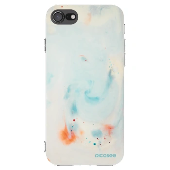 Picasee silikonska prozirna maskica za Apple iPhone SE 2022 - Splash