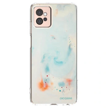Picasee silikonska prozirna maskica za Motorola Moto G32 - Splash